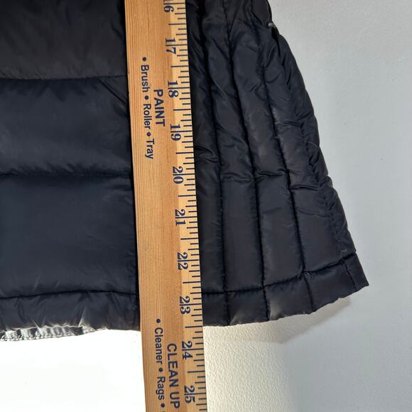 Dutch Bros Central Oregon Puffer Jacket Small Black Hooded Down Insulated Coat - Picture 10 of 10